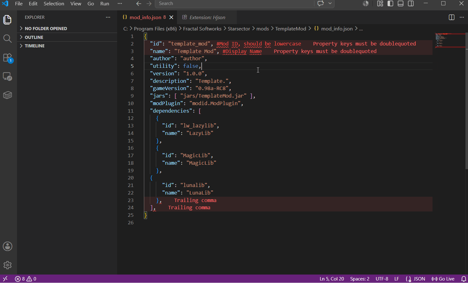 HJson Configuration